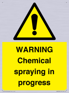 WARNING Chemical spraying in progress